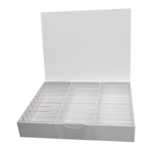Caja de almacenamiento Strade Fareast Limited para decoración de uñas 30 celdas a prueba de polvo