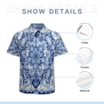 thumbnail image 7 of High Quality Hawaiian Shirts for Men Short Sleeve Aloha Beach Shirt Floral Summer Casual Button Down Shirts Blouses AMXP2Q, 7 of 7