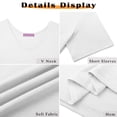 thumbnail image 6 of MOSHU 3 Pack T-Shirts for Women Short Sleeve Summer Womens Tops Casual Women T-shirts Summer Outfits, 6 of 9