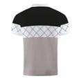 thumbnail image 4 of YLSDY Mens Summer Business T-Shirt Color Matching Tops Short Sleeve Lapel Shirt Casual Button-up Tees for Men Black M, 4 of 7