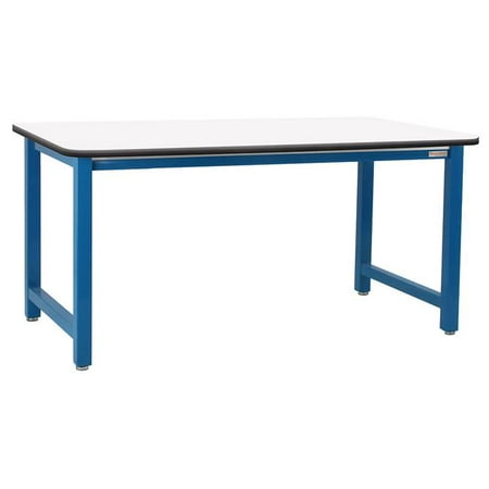 

30 x 72 in. Kennedy Workbenches with Formica Laminate & T-Mold Bumper Edge Top Light Blue