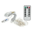 thumbnail image 2 of Plastic Material Curtain Light, USB Remote Control String Light, For Window Weddings Birthday Sparties Gardens Dining Rooms Families Terraces Pure White, 2 of 8