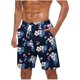 thumbnail image 1 of Pantalones Cortos Casuales para Hombre Imprimir con Bolsillos Pantalones de Playa de Cintura Elástica, Pantalones Cortos de Cintura Elástica para Hombre, 1 of 9
