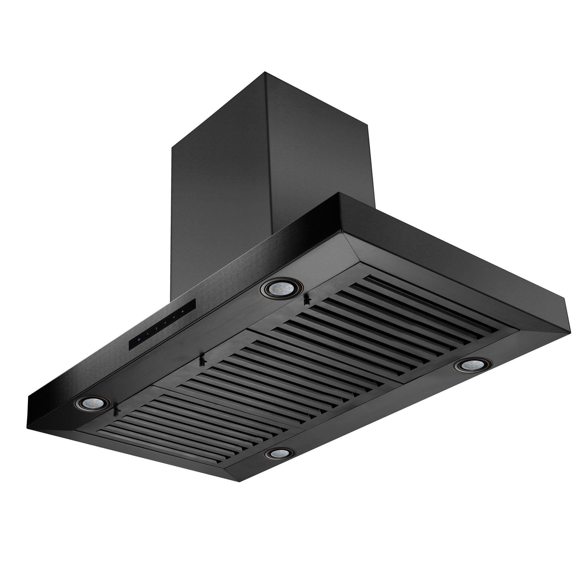 ZLINE 30 in. Island Mount Range Hood in Black Stainless Steel (BSKE2iN-30)