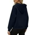 thumbnail image 6 of Diufon Womens Hoodies Tops Solid Color Padded Sweatshirts Long Sleeve Pullover Tops with Pockets, 6 of 7