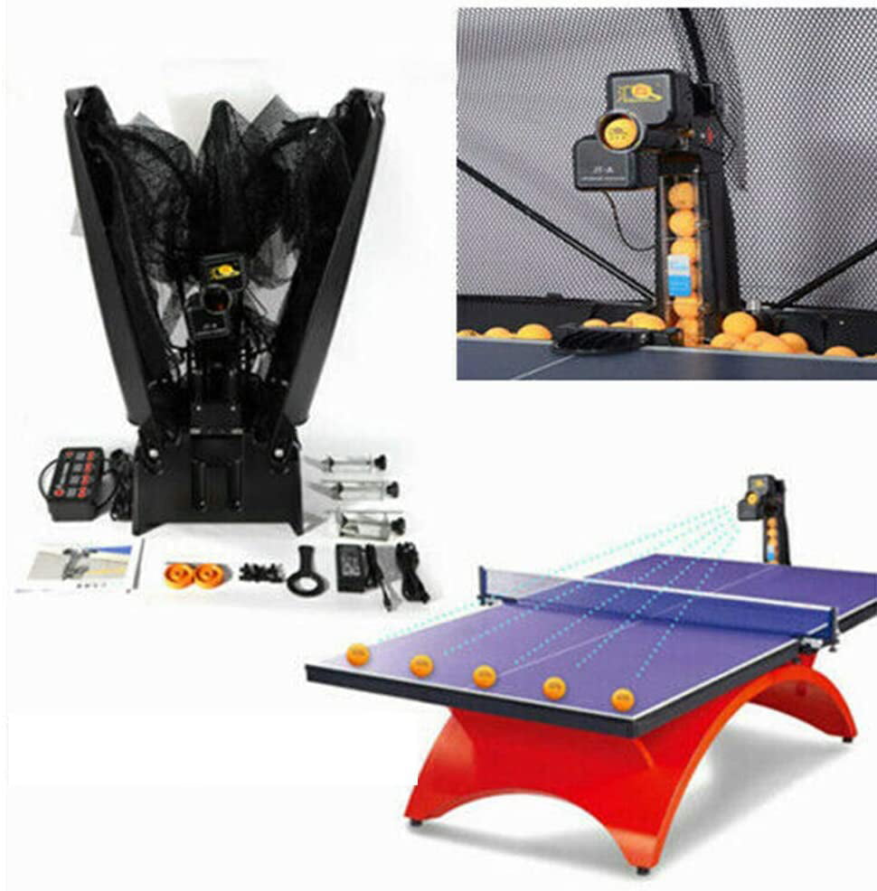 JT-A Table Tennis Robot Automatic Ping Pong Ball Machine Hitter Trainning w/Net 