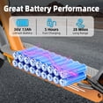 thumbnail image 4 of Electric Scooter for Adults, 10" Solid Tires,Max 19Mph,350W Motor,21-28 Miles Range, Folding E-Scooter with Dual Suspension,APP Orange, 4 of 8