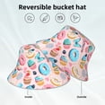 thumbnail image 5 of Daiia Cupcakes and Donuts Pattern Bucket Hat - Trendy Cotton Sun Hat for Beach, Golf, Fishing - Fun Outdoor Vacation Boonie for Men and Women, 5 of 9