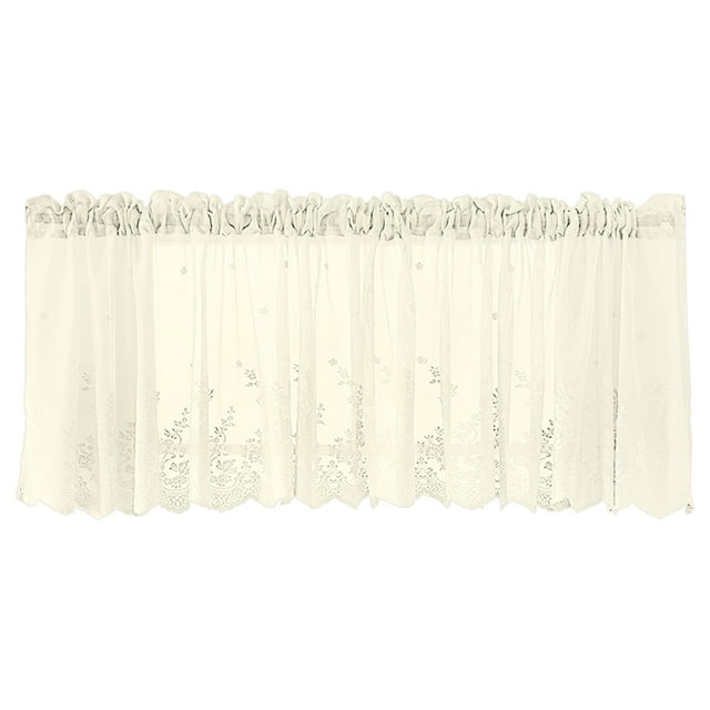 Cortinas de Ventana Encaje de Decoración de Oficina 137x61cm Sunnimix Niveles de ventana de encaje bordado