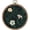 Dark Green, variant on Round Pin Display Board, 5.3" Velvet Wall Hanging Brooch Jewelry Stand Storage Holder for Enamel Pins Badges Brooches Collection, Star & Moon, Silver Gray