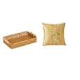 thumbnail image 1 of Cestas de almacenamiento,Cestas de almacenamiento de cocina tejidas con asas hechas a mano,Cestas de pan redondas Bandejas para servir Rectángulo,Funda de almohada,Fundas de cojín para sofá, 1 of 8