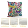 thumbnail image 4 of PHYHOO Floral Pillow Covers Ethnic Art Colorful Flowers Birds Print Throw Pillows Outdoor Style Decorative Pillow Case Cushion Covers Rustic Decor for Couch Sofa Bed, 4 of 5