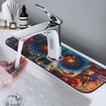 thumbnail image 7 of Sikiie Colorful Floral Skull A Splash Guard for Sink Faucet-1 PC Super Absorbent Fast Drying Mat Sink Gadgets-Splash Guard for Kitchen, Sink Mat, 7 of 7