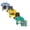 6pcs Baby Boys Summer Outfits-Light Blue+Yellow+Green, variant on Gerichy 6PCS Infant Toddler Summer Baby Boy Clothes Short Sleeve Cartoon Pattern Tops and Shorts Outfit Set for 0 6 12 18 24 Months 2T 3T