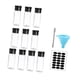 thumbnail image 4 of Juego de salero y pimentero, botellas de condimentos, dispensador hermético de tarros de especias de 3,5 para almacenar especias, condimentos, bols 10 piezas, 4 of 9
