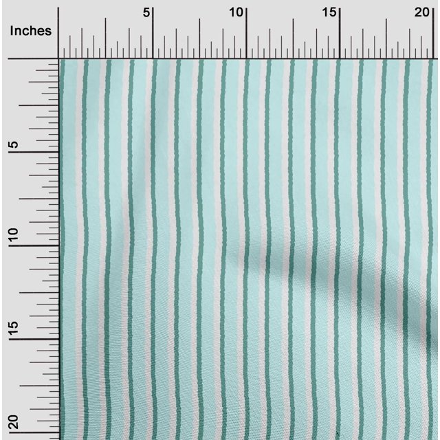 oneOone Polyester Lycra Fabric Stripe Block Print Fabric BTY 56 Inch Wide