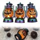thumbnail image 1 of DGLQMYX (Liquidación) Calabaza decorativa de Halloween, vela electrónica de plástico vintage de Pascua, calabaza de mano galvanizada, estilo americano, 1 of 8