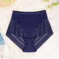 thumbnail image 4 of MEICHEN Women's High Waisted Elastic Breathable Comfortable Briefs Solid Sheer Sexy Mesh Panties Seamless Underwear, 4 of 6