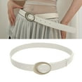 thumbnail image 2 of COMEET waist belt, Oval Buckle Belt for Women Aesthetic PU Belt Waistband Decorative Skinny Belt for Pants Jeans Adult Elegant Waiststrap, 2 of 20