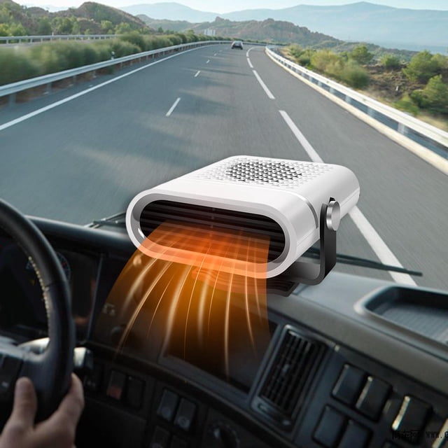 Auto Heater Warmer Machine Multifunctional Car Accessories Auto Heating Fan White 24V