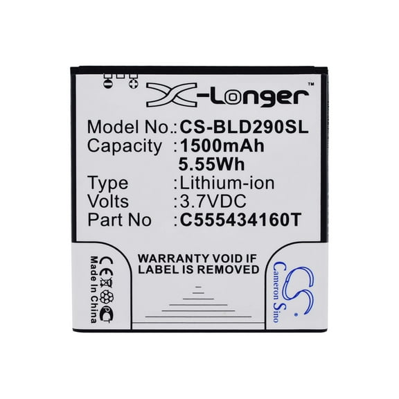 1500mAh C555434160T Battery for BLU D290 D290i AMOUR