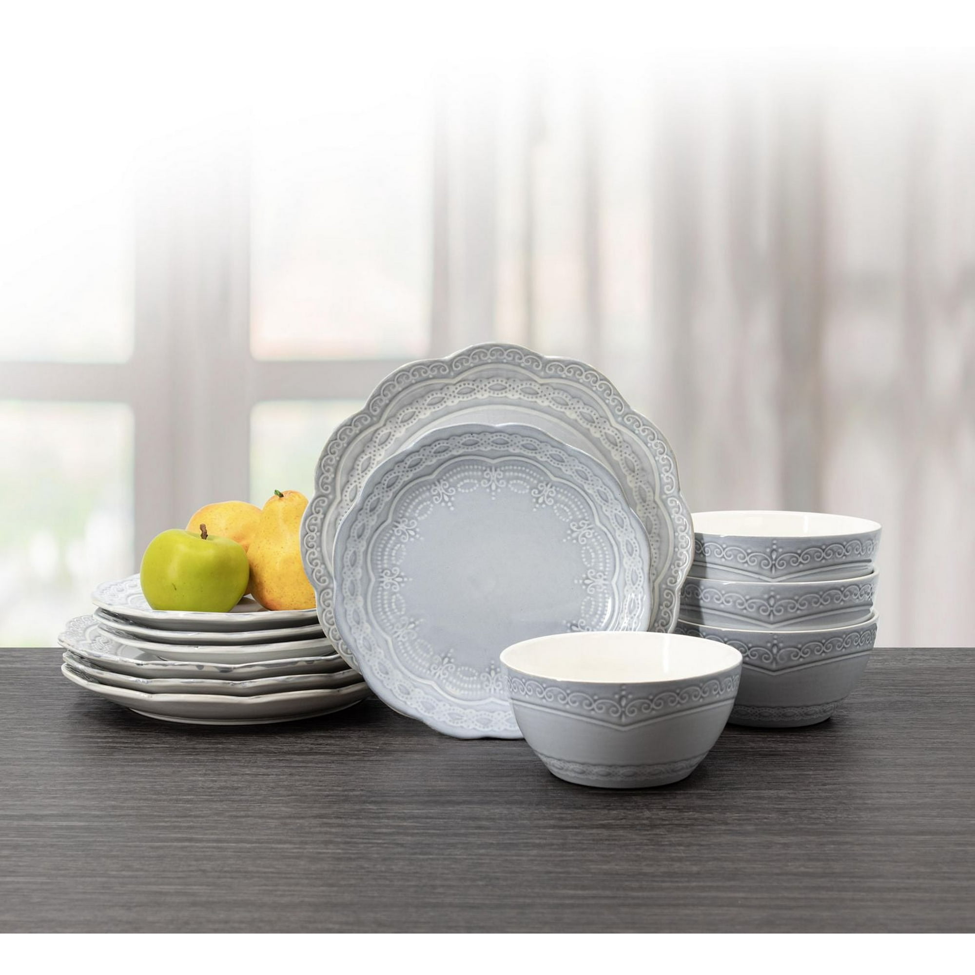 Salad Plate Pfaltzgraff Aria Gray Pfaltzgraff Felicity 12 Piece