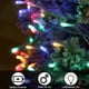 thumbnail image 3 of RV Coloridas luces de cadena de cuento de hadas de Navidad de interior de 10 m 100 LED, 8 modos de luces de cadena a prueba de agua con pilas para decoración del hogar, fiesta, Navidad, boda Rojo Verde, 3 of 5