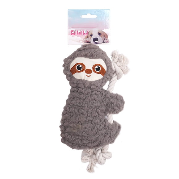 TIELUTT Unfilled Sloth Shaped Chew Suitable for Various Tough and Durable to Hard Dog for Aggressive Chewers Puppy Sleep Aid Anxiety for Cats Indestructible for Dogs That Are 9 Months Old Silent Sque