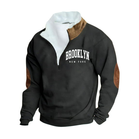 oqasdz Mens Sweatshirt Autumn Winter Comfortable Printed Long Sleeve Hoodie Fashion Casual Relaxed Pullover,Size 4X