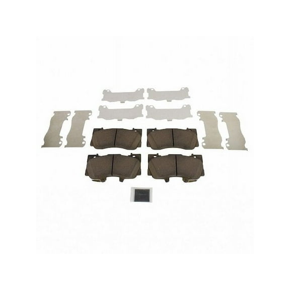 Front Brake Pad Set - Compatible with 2015 - 2021 Ford Mustang 2016 2017 2018 2019 2020