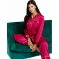 thumbnail image 2 of LONXU Women's Satin Pajamas Long Sleeve With Long Pajama Pant Set Silk Soft Lounge Sets Button Down sleepwear 2 Piece Pjs Set Nightwear Set XS-XXXL, 2 of 7