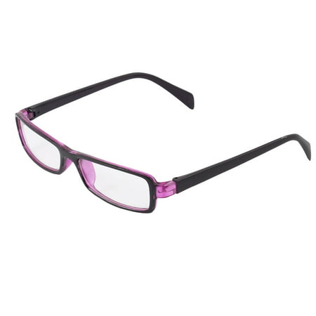 Purple Arms Full Fram Clear Lens Plain Glasses Spectacles