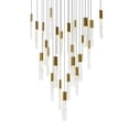 thumbnail image 3 of Greta Integrated LED Brass Chandelier, 3 of 3