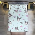 thumbnail image 7 of Kuromi And My Melody Duvet Cover Set 3-Piece Bedding Set Soft Warm And Comfortable Soft Bed Set with 1 Duvet Cover And 2 Pillowcases for Bedroom All Season 102"x90", 7 of 7