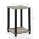 thumbnail image 2 of Mesa auxiliar Furinno Turn-N-Tube Haydn French Oak gris/negro, 2 of 5