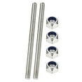 thumbnail image 1 of Uxcell Fully Threaded Rod, M12 x 180mm 304 Stainless Steel Right Hand Thread Bar Studs with Nuts, 2 Pcs, 1 of 6