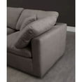 thumbnail image 6 of Meridian Furniture Plush Standard Gray Velvet Modular Sectional, 6 of 8