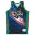 thumbnail image 2 of Marvin The Martian Space Jam Men's Headgear Classics Embroidered Basketball Jersey (X-Large, Green/Multi), 2 of 6