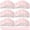 Pink, variant on Disposable Plastic Straws – Individually Wrapped, Straight Long Drinking Straws, 8 Inch Length, 0.24 Inch Width, for Hot and Cold Beverages, Available in 1500-Count and 2000-Count, Black, Brown, Pink