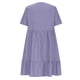 thumbnail image 5 of ICHUANYI Clearance Womens Spring And Summer V-Neck Loose Solid Pleated Casual High Waist Lace Dress(Purple, S) ICHUANYI WER2023080701999, 5 of 9