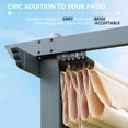 thumbnail image 2 of VEIKOUS 10' x 10' Outdoor Pergola W/ Retractable Shade and Metal Frame for Garden Porch Backyard, Beige, 2 of 9