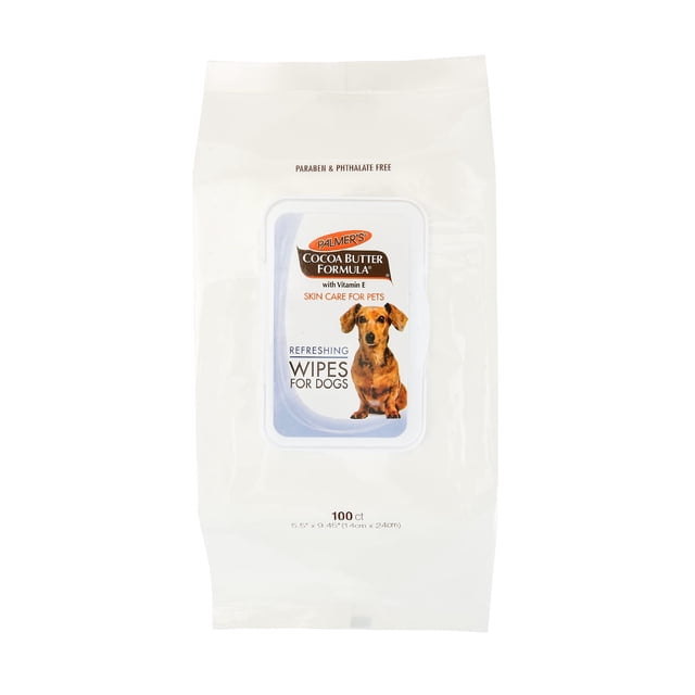 Toallitas para mascotas Palmer's con aceite de coco y vitamina E, 100 unidades