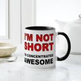 thumbnail image 4 of CafePress - Not Short Concentrated Awesome Mugs - 11 oz Ceramic Mug - Novelty Coffee Tea Cup, 4 of 4