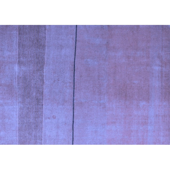 Ahgly Company Machine Washable Indoor Rectangle Abstract Blue Modern Area Rugs, 2' x 5'