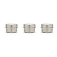 thumbnail image 3 of Fox Run 20804 Stainless Steel Condiment Containers with Lids Set of 3, 3 of 4