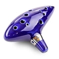 thumbnail image 1 of Btafrte Flauta Instrumento Musical Ocarina Con Llave C 12 Agujeros Con Cordón Azul, 1 of 6