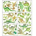 thumbnail image 2 of 6 piezas de Pegatinas de pared de dinosaurios PENGJTMXG calcomanías que brillan en la oscuridad, 2 of 4