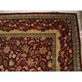 thumbnail image 3 of Tapis Rectangulaire Design Exclusif Fleurs Rouges Fait Main (9 X 12)', 3 of 8