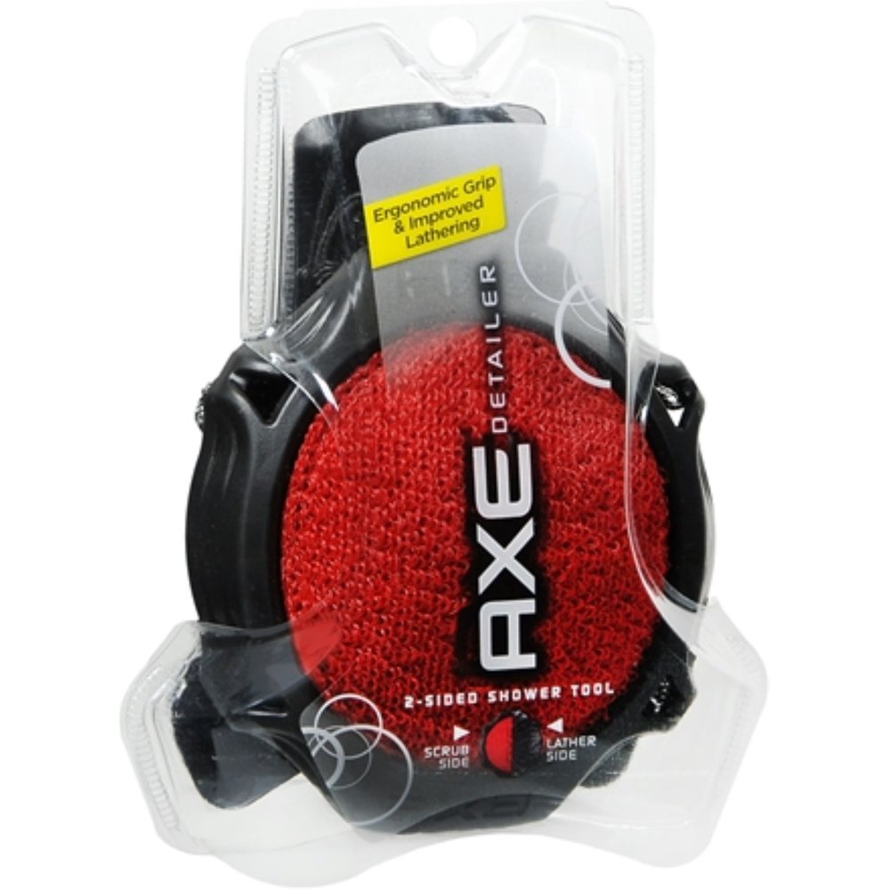 Axe Detailer 2Sided Shower Tool, Colors May Vary 1 ea (Pack of 6