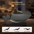 thumbnail image 4 of Real Relax Electric Massage Chair, Zero Gravity Full Body Massage Recliner Chair with 10 Fixed Rollers, Touch Screen Controller, Black, 4 of 11